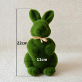 Lapin artificiel 22x11cm lapin de mousse artificiel herbe lapin de pâques décor de bureau à domicile petits objets decoratifs