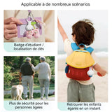 Mini localisateur 3,1x3,1x0,9cm 65db contrôle des applications pour Android et IOS avec étui protection traqueur en temps réel