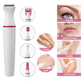 Epilateur sourcil 5 en 1  epilateur électrique rechargeable femme pour la sourcil bras  jambes  aisselles  maillot et plus encore
