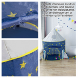 Tente pour enfants 100x135cm tente de jouets d'intérieur peut être utilisé à l'extérieur conception de la capsule spatiale star