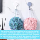 Boule de bain 4PCS 14cm 75g boule de bain en ruban mousse riche durable bonne élasticité dégradé de couleurs doux et résistant