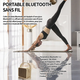 Enceinte bluetooth 5.2 les basses sont puissantes large champ sonore prise en charge des clés usb carte mémoire insérable beige