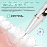 Appareil nettoyage dents 24.5X25X189mm nettoyeur dent portable ondes acoustiques intelligentes portables nettoyeur dentier ultrason