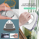 Nettoyeur de vitres magnétique double face 10 niveaux de réglage de l'aimant lave-vitre electrique pour double vitrage de 5 à 25mm
