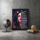 Peinture sur toile beauté sexy Le style de la mode en Europe et aux Etats-Unis Phrases en anglais Salle à manger Salon 70cm*50cm