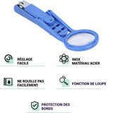 oupe-ongles avec loupe coupe-ongles avec loupe rotative coupe-ongles adapté aux personnes âgées ciseaux à ongles coupe-ongles