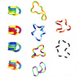 tangle 10PCS multicolore twister fidget toy twister anti-stress twisty toy pour adulte et enfant main tangle toy tangle fidget