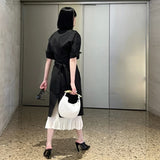 Sac de sardine tout match en cuir sac tissé sac de boulette portable sens haut de gamme pour femmes sac de messager à bandoulière