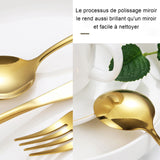 ouverts de table 30 pcs pour 6 Personnes Ensemble de Ménagère Couverts Table Acier Inoxydable Comprend Couteau Fourchette Cuillère