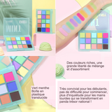 Palette de fard 12x9cm 15 couleurs matte colour fresh neon makeup beginner play makeup makeup palette de maquillage fard à paupière