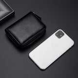 Porte-cartes en cuir véritable Grande capacité Portefeuille pour hommes 18 positions de cartes Porte-cartes bancaires