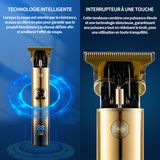 Tondeuse cheveux durée d'utilisation 120 minutes 5W affichage numérique lavage du corps complet silencieux coiffeur électrique