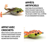 Leurres de pêche 13.7 g appât souple de grenouille 9 cm leurre à double crochet grenouilles leurre souple pêche leurre bionique
