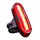Feu arrière de vélo rechargeable par USB batterie au lithium 3.7V 600MAH étanche feu d'avertissement de vélo 50LM 72x21x22mm IPX6