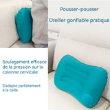 coussin de nuque gonflable 200g stockage facile Pousser pour gonfler Sceau étanche Portable Multifonctionnel Coussin de Nuque