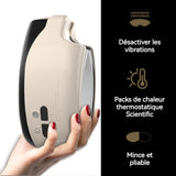Masseur oculaire 315g Chargement rapide Type-C Pliage thermostatique silencieux Respectueux de la peau masseur oculaire avec chaleur