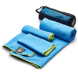 Lot de 3 serviette microfibre 91,5x165cm serviette de fitness à séchage rapide pour randonnée natation sport gym serviette sport