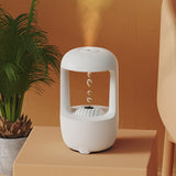 Humidificateur de bureau   500ML  Lumière ambiante monochrome   Mise hors tension intelligente  Refoulement des gouttes d'eau