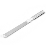 Lime à ongles 13cm en acier inoxydable lime à ongles double face givrée pour manucure outils pour les ongles usage domestique