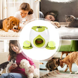 Lanceur automatique 29x18 cm lanceur de lanceur balles pour animaux de compagnie jouet d'entraînement apportez deux balles de tennis