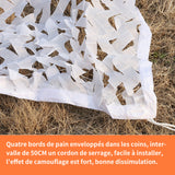 1 pcs Filet Camouflage 3x3m  Filet pare-soleil de camouflage fig. réactionnaire Grillage d'ombrage pour le camouflage anti-aérien