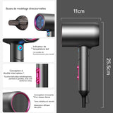 Sèche cheveux 2000W Buse de modelage directionnelle Indicateur de température LED Conception à double interrupteur Hair Dryer