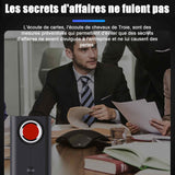 Détecteur anti-espion 1 mhz - 6,5 ghz mini detecteur de camera et micro espion GPS détecteur de bugs pour bureau à domicile hôtel