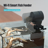 Nourrisseur automatique intelligent pour poissons  210ml  Télécommande APP Programmation intelligente  Rotation horizontale à 360