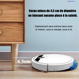 Robot aspirateur 2800pa durée de fonctionnement environ 90 min intelligent cleaning technology whole house high coverage cleaning