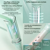Fer à friser automatique 30w 220v 3 en 1 3 niveaux de température réglables fer à friser boucleur automatique boucleur a cheveux