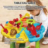 Table d'activité 33 accessoires table sable et eau table eau sable table d'eau exterieur jouet d'été pour enfants filles et garçons