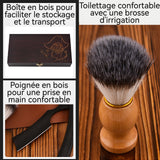 Jeu Kit De Rasage Coffret 560g 14cm Rasoir Barbier For Rasoir Pour Hommes Matures quatre pièces Rasoir Rasage Pour Hommes