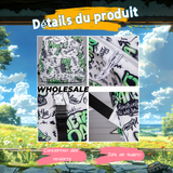 Sac à dos scolaire 42x32x14cm sacs à dos polyvalents graffiti de grande valeur à la mode et de style universitaire tendance cartable