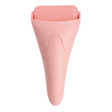 Masseur facial manuel à glace rose massage roulant cosmétique facial ice face roller pour visage massage et réduit gonflements