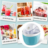 Machine à glace 500ml faire de la glace fonctionnement boutons cuisine parent-enfant préparant de la glace prêtes en 10 minutes