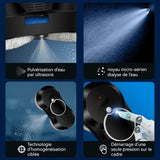 Robot laveur de vitres 2800pa 500 mah 30 ml télécommande infrarouge tissu en fibres haute densité système d'auto-apprentissage