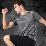 Débardeur chemise gris tee shirt homme col rond manches courtes slim fit tee shirt haut décontracté chic sports d'été taille XL