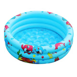 Piscine 80cm 3anneaux Thème océan coloré Matériau PVC souple Convient à toutes les saisons Un compagnon de jeu sûr pour les enfants