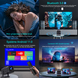 Vidéoprojecteur mini 720P 280ANSI projection portative lancer court Convient pour un usage domestique une utilisation silencieuse