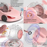 Boule hamster en forme de voiture rose multifonctionnel 29x16cm hamster exercice ball balle d'exercice pour hamster hamster ball