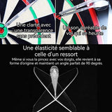 Fléchettes 8 cm Filetage universel 2BA Matière plastique 10pcs Manche flexible Conception durable Vol précis Queue de fléchette
