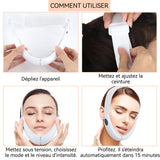 Masque liftant 400mah appareil massage visage masque de levage visage cinq fonctions et 8 niveaux réglables v lifting masque