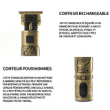Tondeuse a cheveux 1200mAh afichage numerique netoyeur corps entier afichage numerique silencieux outils electriques sans fil rasoir