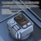Transmetteur FM bluetooth 5,1 FM de voiture 30W 2.4A Type C charge rapide et port USB adaptateur bluetooth voiture chargeur voiture