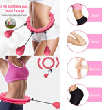 Hula hoop 24 sections hula hoop cerceau avec boule poids cerceau sport intelligent réglable Smart Cerceau de Fitness pour Débutants
