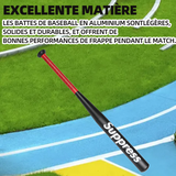 Batte de baseball 28 pouces longueur 71 cm aluminium epaississement durcissement batte baseball solide ferreux avec sac rangement