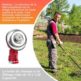 Renvoi d'angle debroussailleuse 26mm rond de 9 dents tête d'engrenage debroussailleuse universelle pour diverses outils de jardin