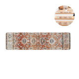 Tapis d'escalier 5 pièces d'imprimé floral escalier maison pieds antidérapants autocollants sans colle et résistants à la saleté