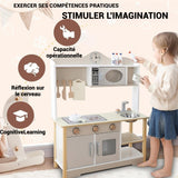 uisine Enfant 78cm Matériau sain Finition polie arrondie Scénario de jeu stimulant la créativité des enfants Cuisine pour enfants