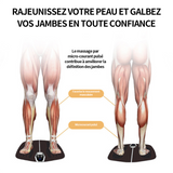Masseur de pieds EMS stimulateur circulatoire masseurs électriques pour les pieds lutte contre les varices et les douleurs marron
